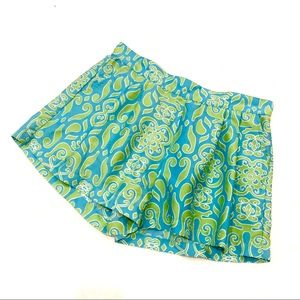 Printed Flounce Shorts